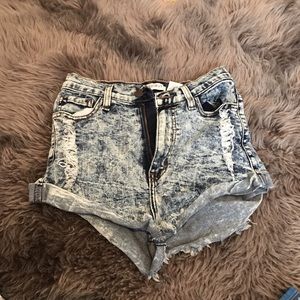 Denim shorts